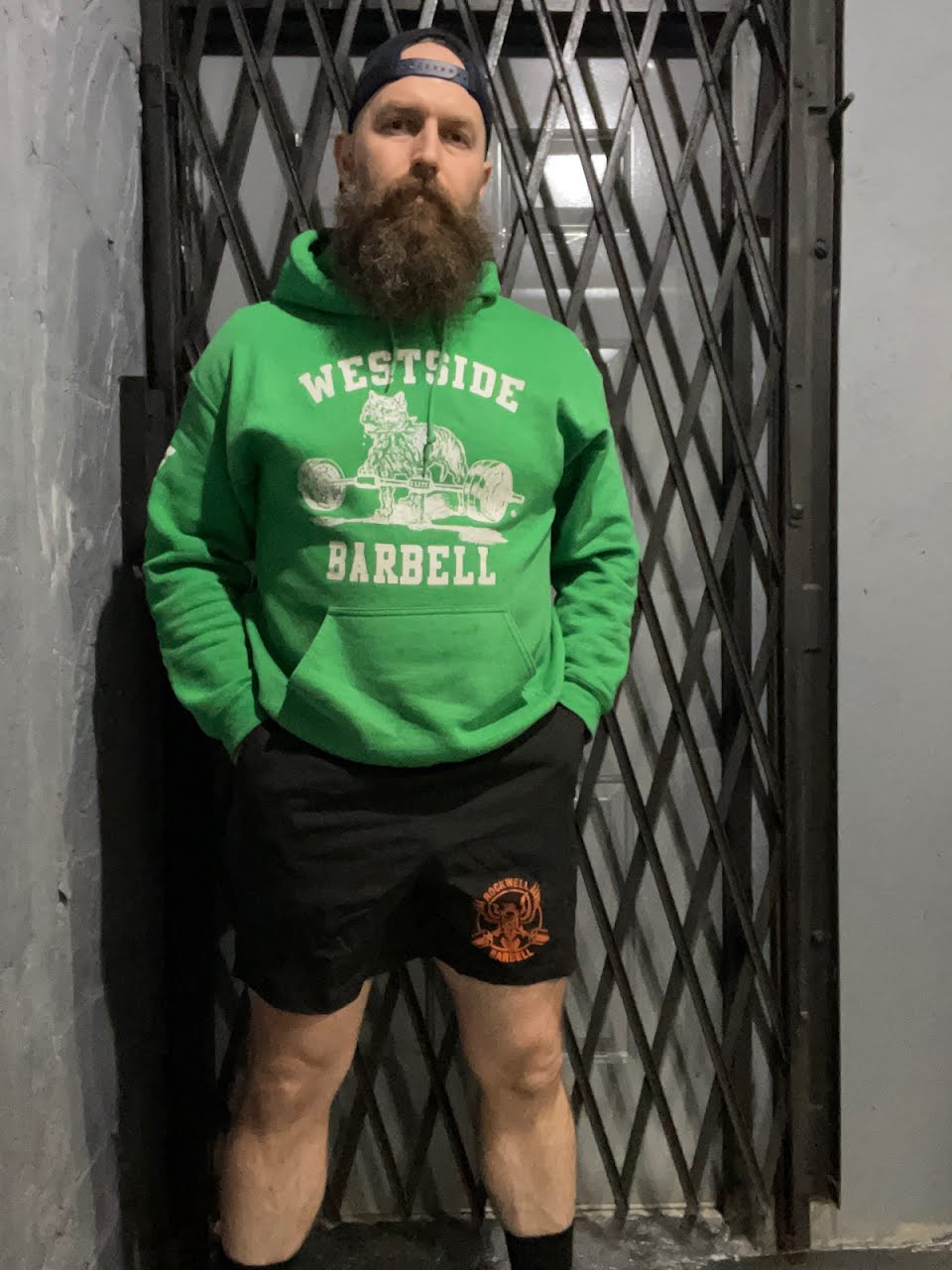 RWBB Squat Shorts (orange on black)
