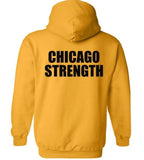 Chicago Strength Hoody (Black on Gold)