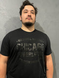 Chicago Powerlifting Athletic Shirt (Matte Black on Black)