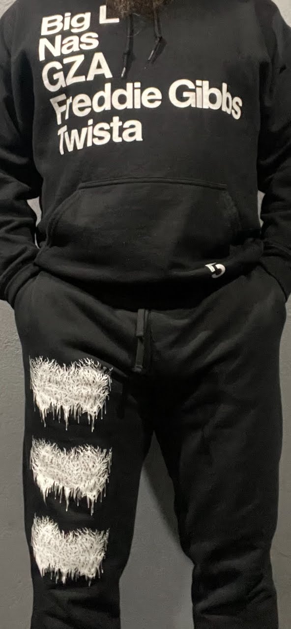 RWBB Black Metal Jogger Pants