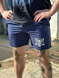 RWBB Squat Shorts (White on Navy)