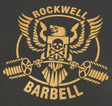 Rockwell Barbell Eagle Logo Shirt (Brown on Black)
