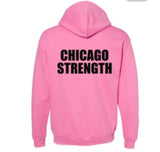 Chicago Strength Hoody (Black on Pink)