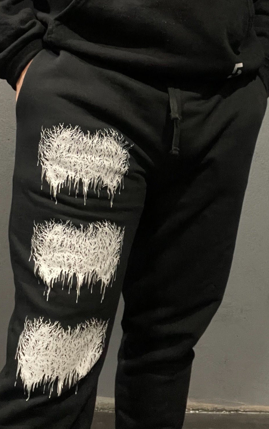 RWBB Black Metal Jogger Pants