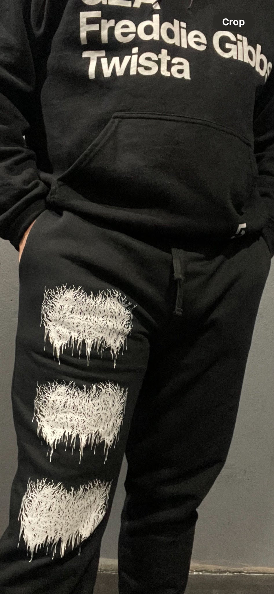 RWBB Black Metal Jogger Pants
