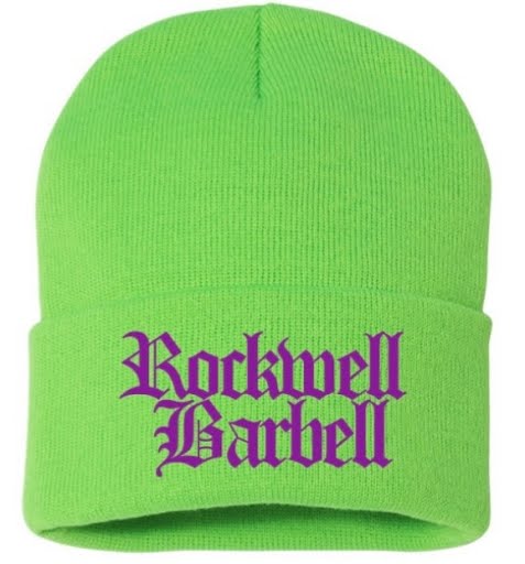 RWBB Neon Stocking Caps (Purple on Neon Green)