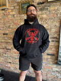 Chicago Strength Hoody (Red on Black)