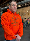 Chicago Strength Hoody (Brown on Orange)