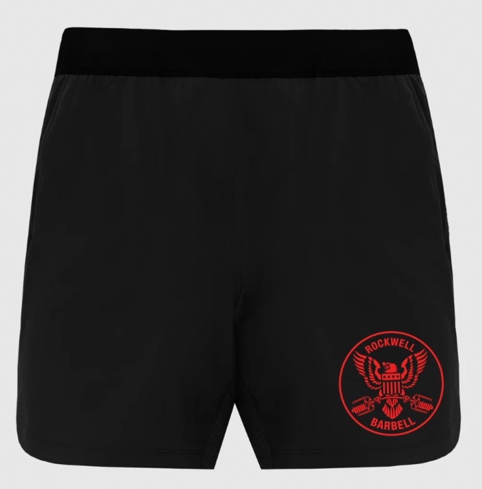RWBB Squat Shorts (Red on Black)
