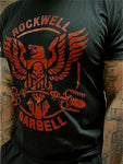 Rockwell Barbell Eagle Logo Shirt (Red on Black)