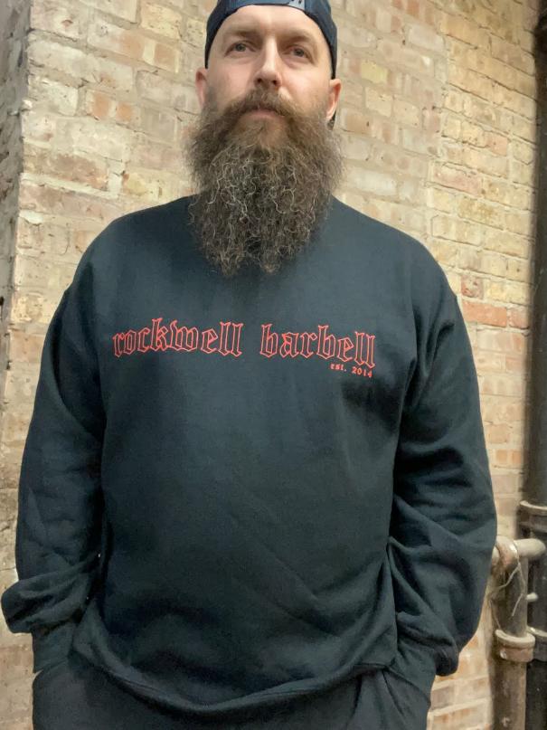 Established Crew Neck (Black and Red)