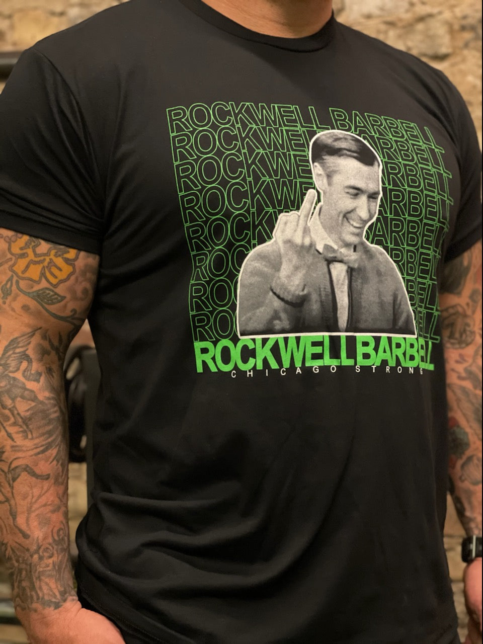 Destroy Negativity (Green on Black)